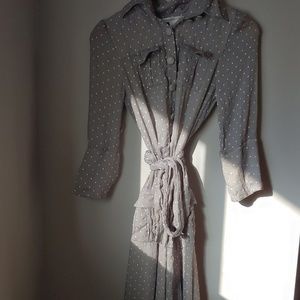 Vintage Diane Von Furstenberg Silk Polka Dot Dress